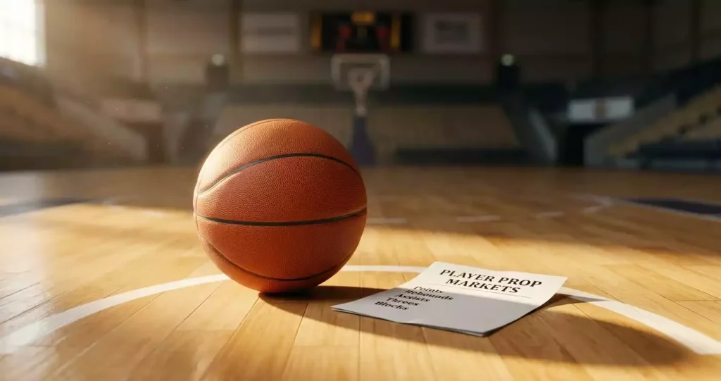 UK bet slip showing NBA player prop markets across points, rebounds, assists, threes and combo lines